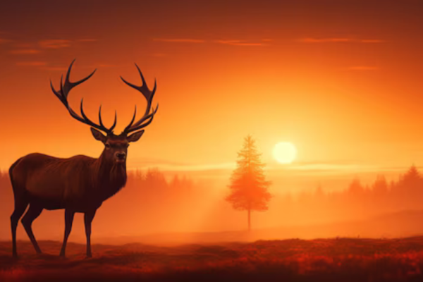 red stag deer